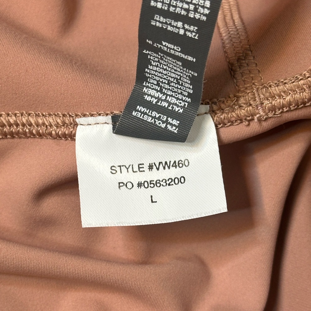 Sz L Vuori Colorblock Studio leggings full length high rise pale pink dusty rose - Picture 10 of 10
